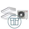 Digital Inverter BIG 2803 m/ 2 x takmodell, systempakke luft-luft varmepumpe