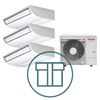 Digital Inverter BIG 2803 m/ 3 x takmodell, systempakke luft-luft varmepumpe