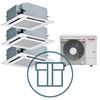 Digital Inverter BIG 2243 m/ 3 x 4-veis takkassett, hvit, systempakke luft-luft varmepumpe