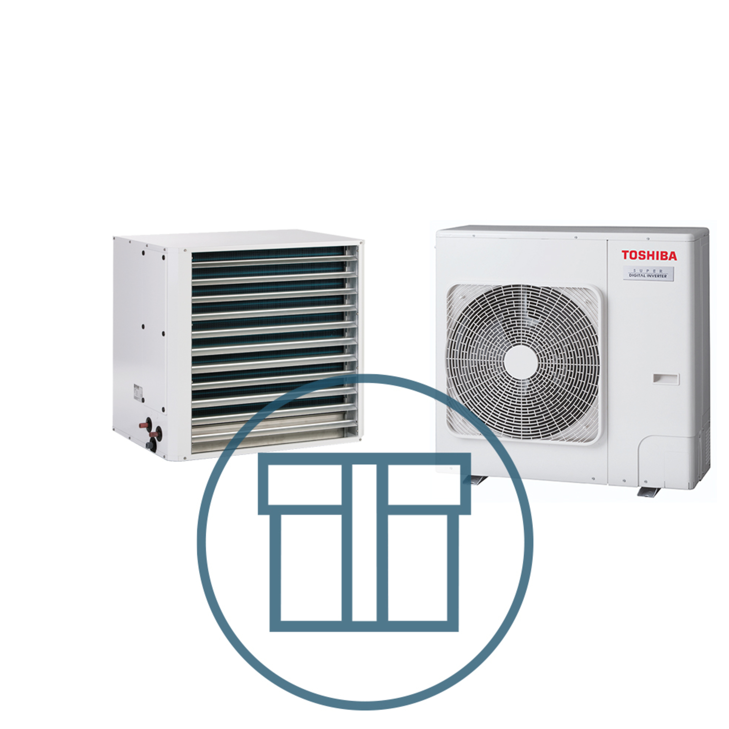 Super Digital Inverter 801 fullkorrosjon aerotemper m/viftestyring, systempakke luft-luft varmepumpe