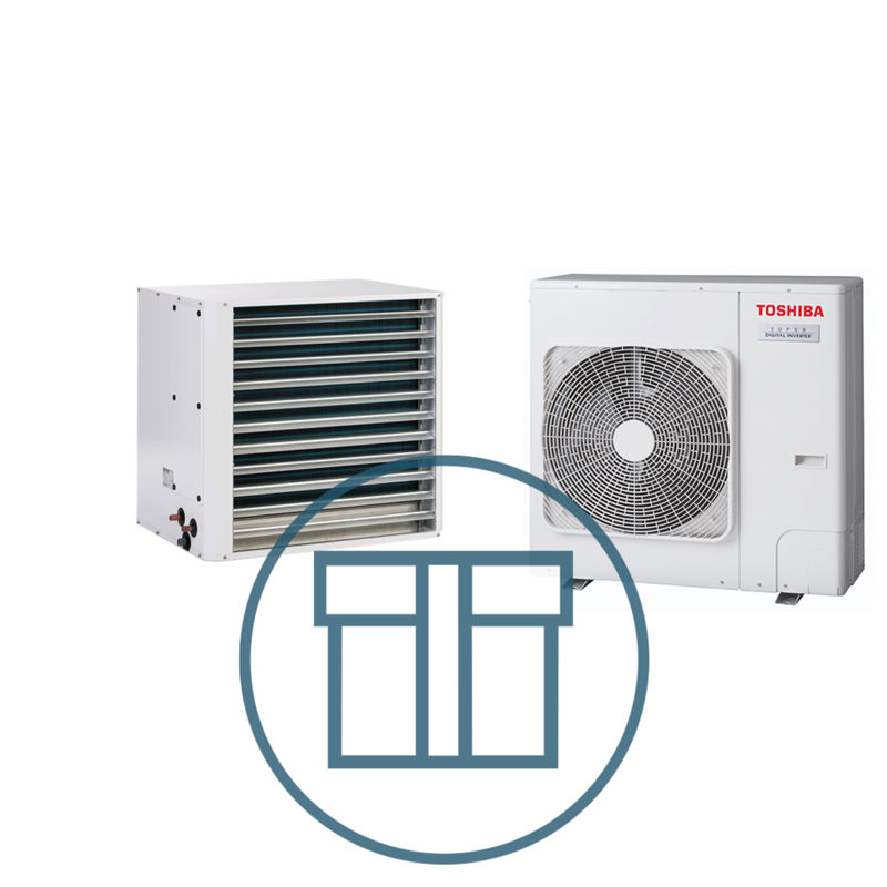 Super Digital Inverter 801 fullkorrosjon aerotemper m/viftestyring, systempakke luft-luft varmepumpe