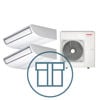Digital Inverter Classic 1101 Twin m/ 2 x takmodell, systempakke luft-luft varmepumpe