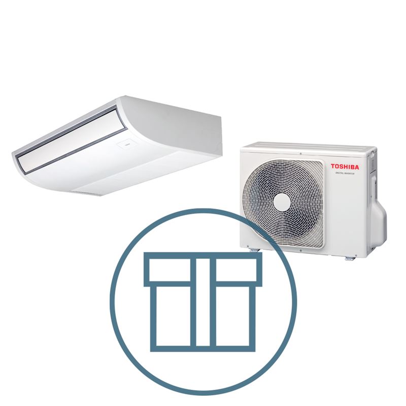 Digital Inverter 802 m/ takmodell, systempakke luft-luft varmepumpe