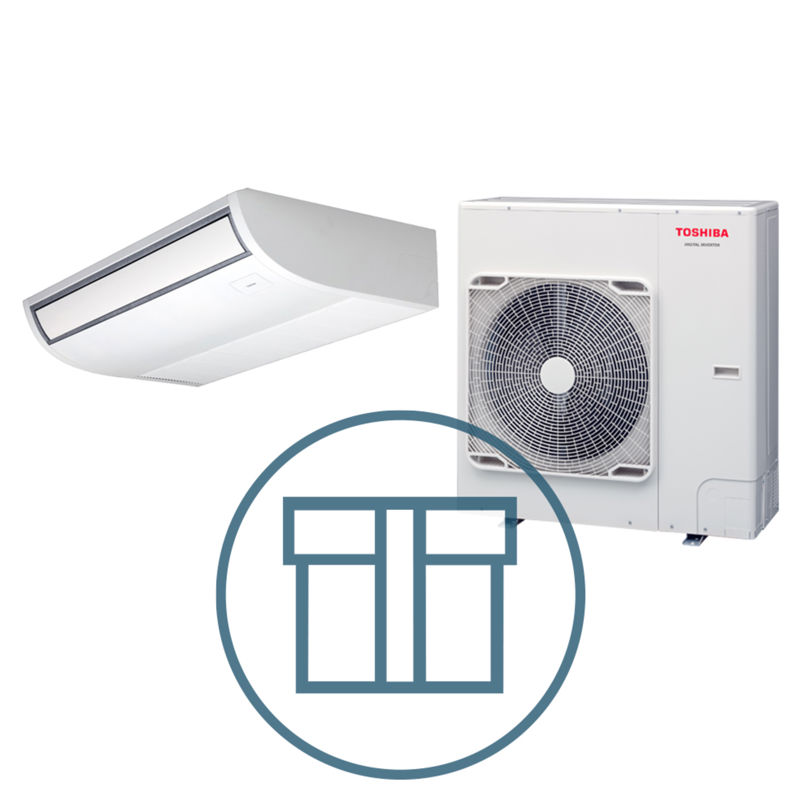 Digital Inverter 1102 m/ takmodell, systempakke luft-luft varmepumpe