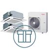 Digital Inverter 1102, m/ 2 x 4-veiskassett, systempakke luft-luft varmepumpe