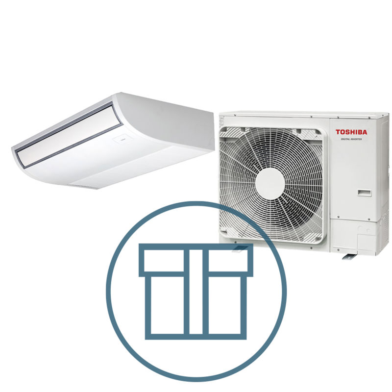Digital Inverter 1603 m/ takmodell, systempakke luft-luft varmepumpe