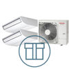 Digital Inverter 1603 m/ 2 x takmodell, systempakke luft-luft varmepumpe