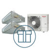 Digital Inverter 1603 m/ 2 x kanalmodell, systempakke luft-luft varmepumpe