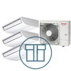 Digital Inverter 1603 m/ 3 x takmodell, systempakke luft-luft varmepumpe