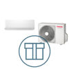 Digital Inverter 803 m/ kompakt veggmodell, systempakke luft-luft varmepumpe