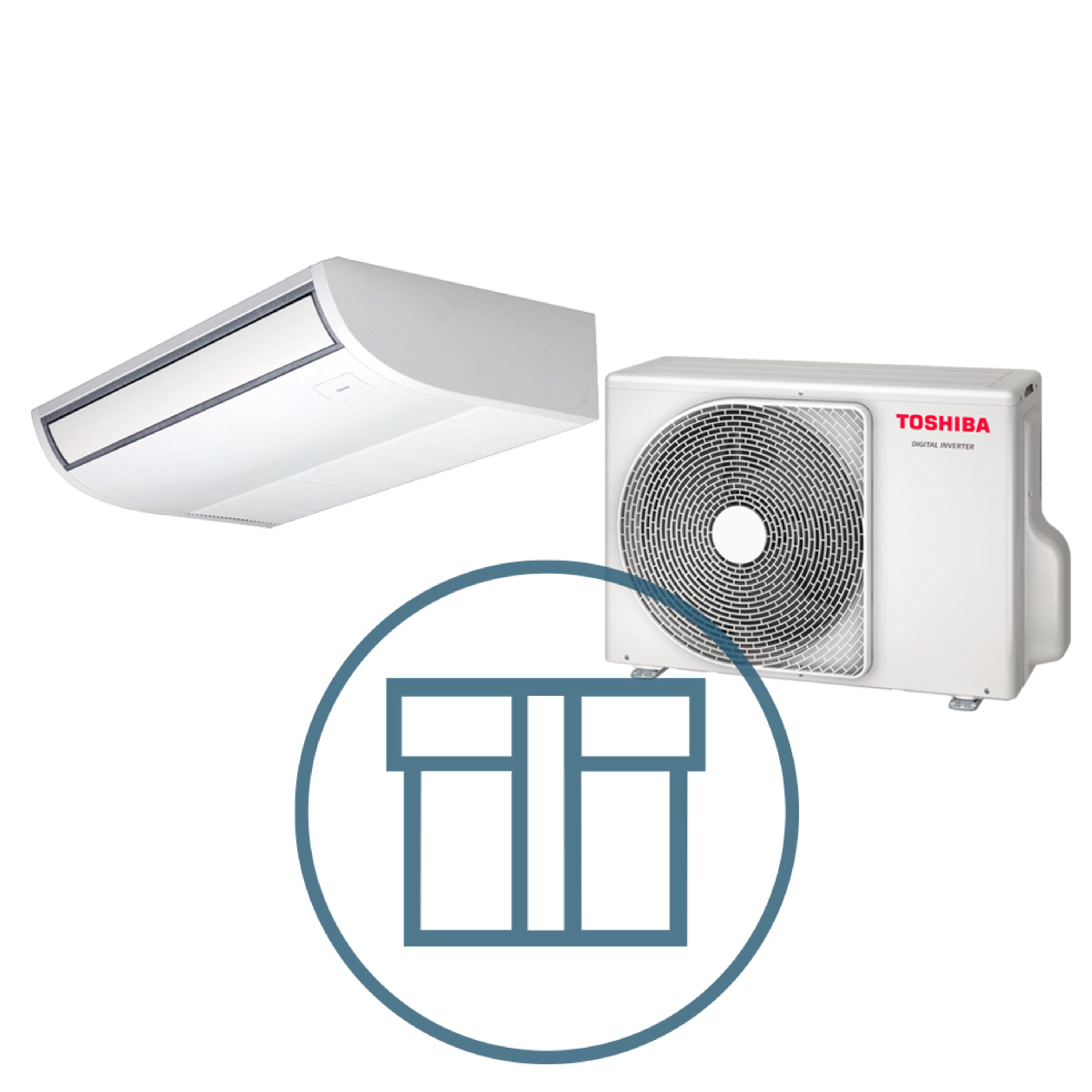 Digital Inverter 803 m/ takmodell, systempakke luft-luft varmepumpe