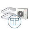 Digital Inverter 1403, m/ 2 x takmodell, systempakke luft-luft varmepumpe