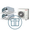 Digital Inverter 1403 m/ 2 x 4-veis takkassett, hvit, systempakke luft-luft varmepumpe