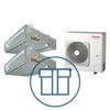 Digital Inverter 1403 m/ 2 x kanalmodell, systempakke luft-luft varmepumpe