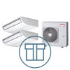 Digital Inverter 1101 m/ 2 x takmodell, systempakke luft-luft varmepumpe