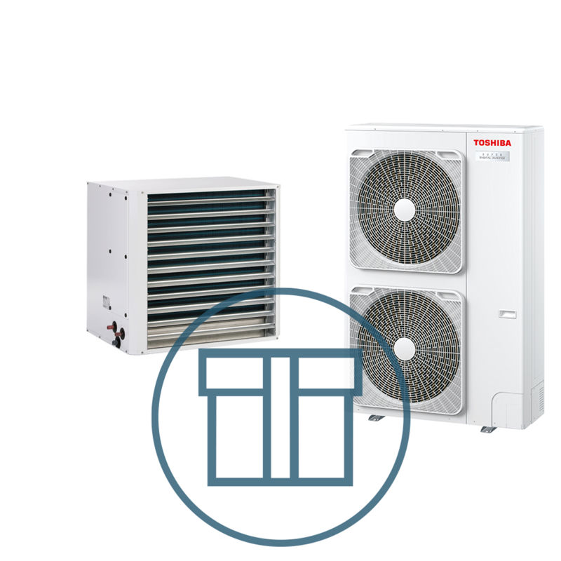 Super Digital Inverter 1101 aerotemper m/ viftestyring, systempakke luft-luft varmepumpe