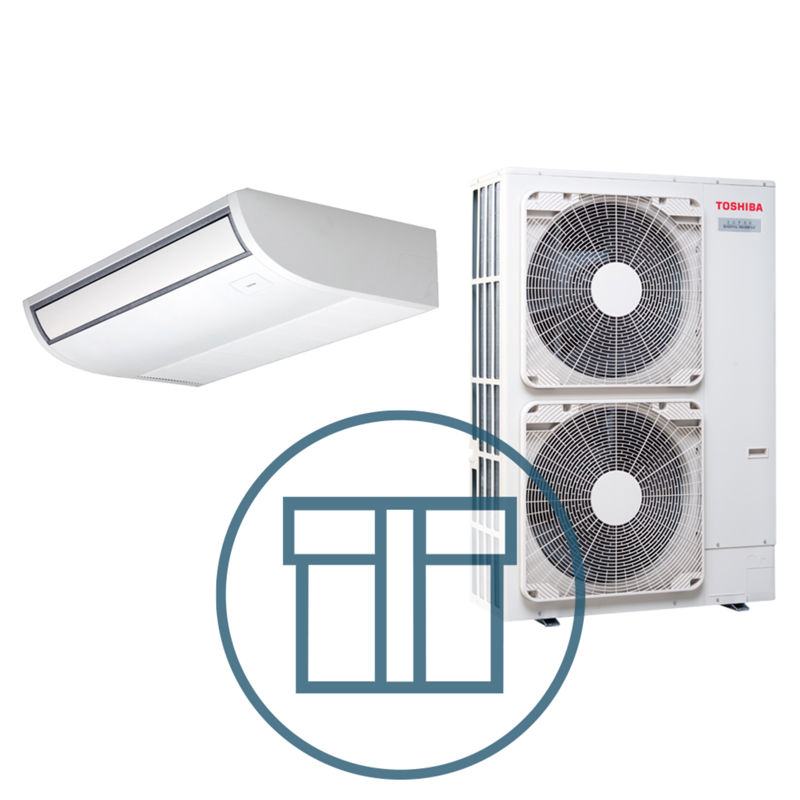 Super Digital Inverter 1403 m/ takmodell, systempakke luft-luft varmepumpe