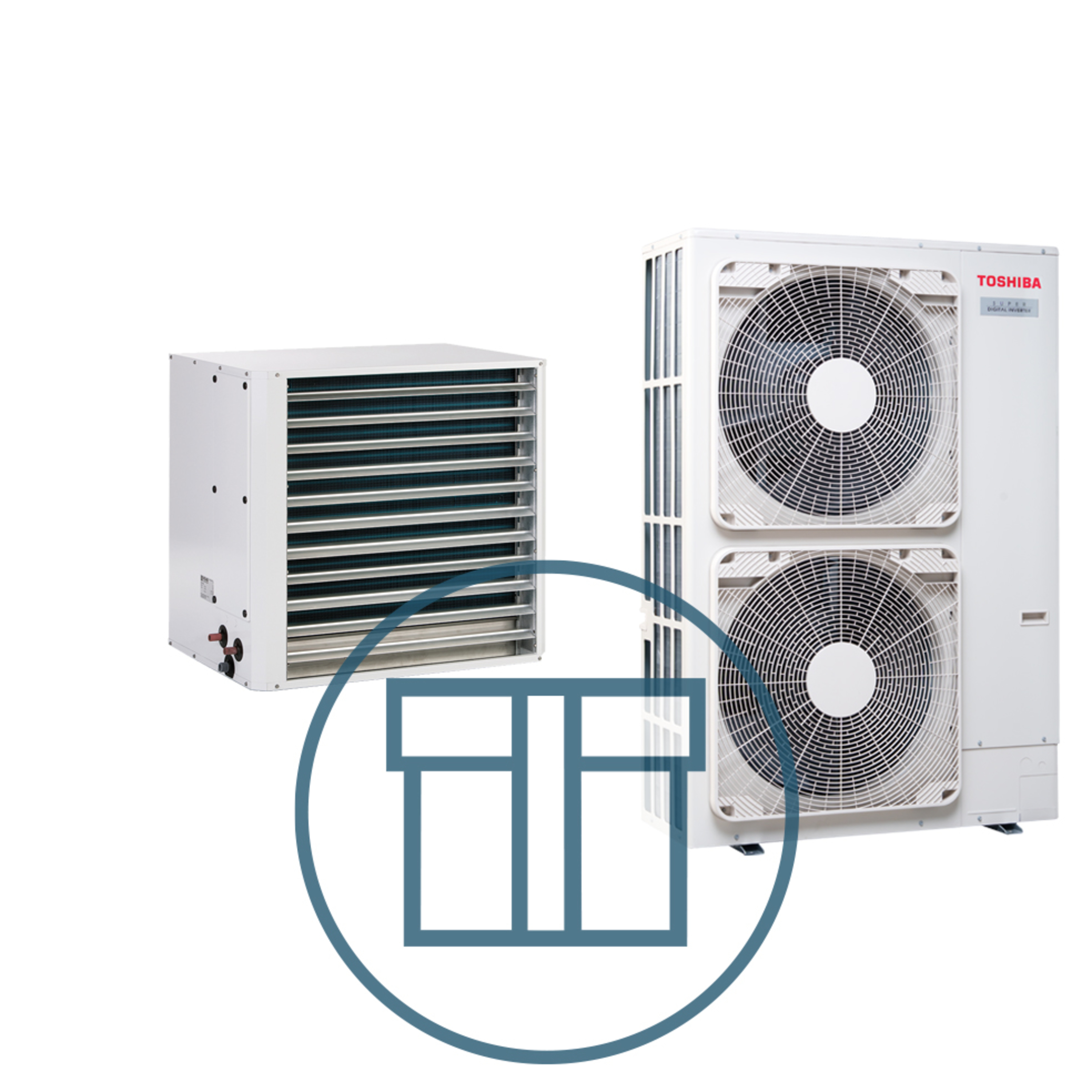 Super Digital Inverter 1403 aerotemper m/ viftestyring, systempakke luft-luft varmepumpe