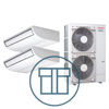 Super Digital Inverter 1403 m/ 2 x takmodell, systempakke luft-luft varmepumpe