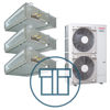 Super Digital Inverter 1603 m/ 3 x kanalmodell, systempakke luft-luft varmepumpe