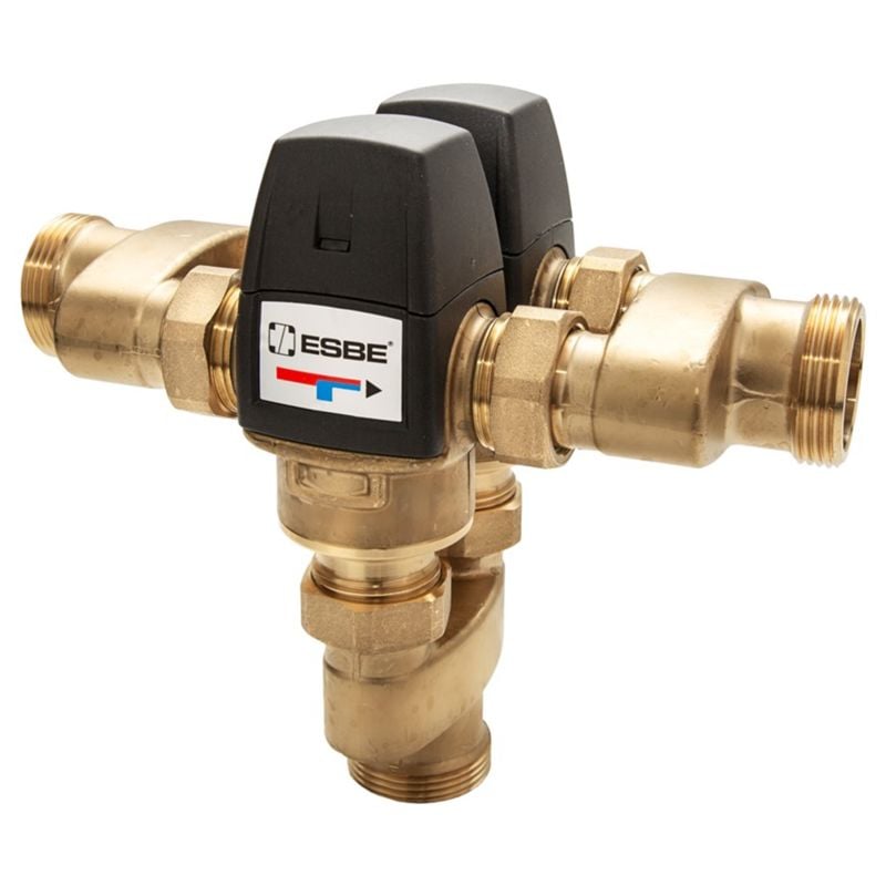 Termisk blandeventil ESBE UPTT522, 20-43°C Kvs 6,1, 1 1/4" utv. gjenger