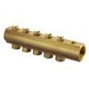 Turfordeler DN40 10 kurser, R 3/4&quot;, R 1/2&quot; ansl. for lufteventil