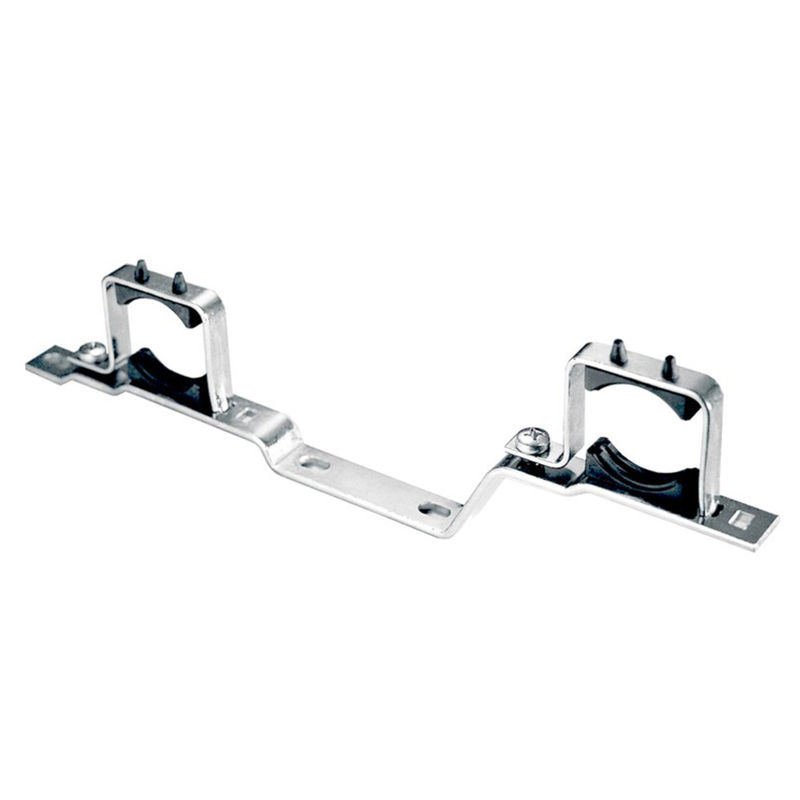 Dobbel festeskinne for rørfordeler 1 1/4" c-c 200 mm