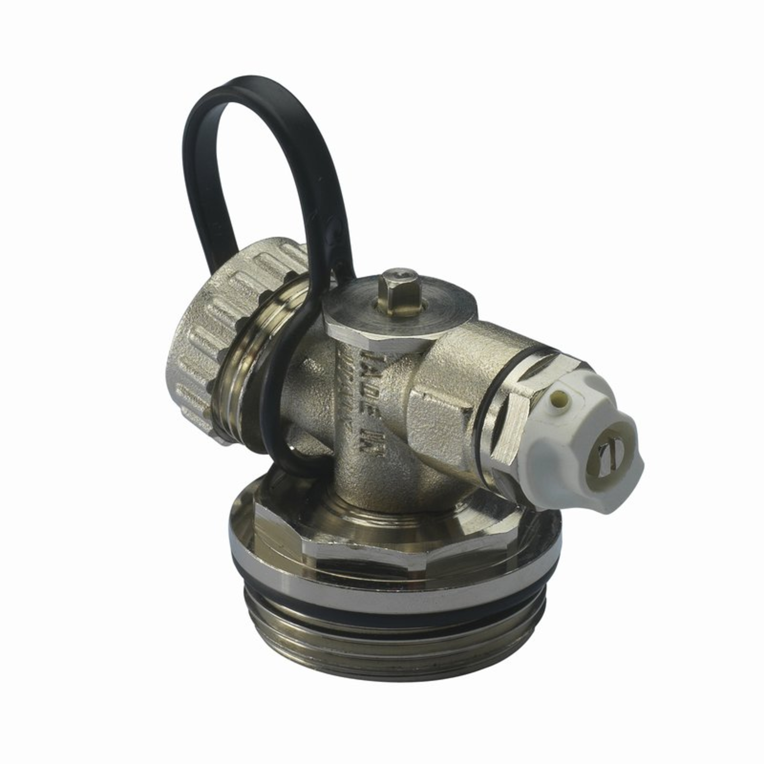 Vridbart endestykke med lufte- og fylle-/tappeventil, 1" utv. gjenger