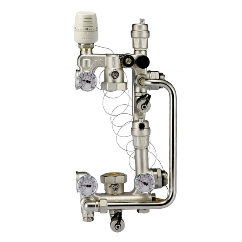 Kombimix med termostatisk ventil, for 180 mm pumpe