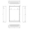 Fordelerskap VTS-140, 650x1000 mm, RAL9016