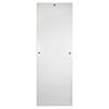 Skap med innfelt d&#248;r for 3-r&#248;rs sentral A21 for varmtvannsproduksjon, HxBxD 1600x850x150 mm, RAL 9010