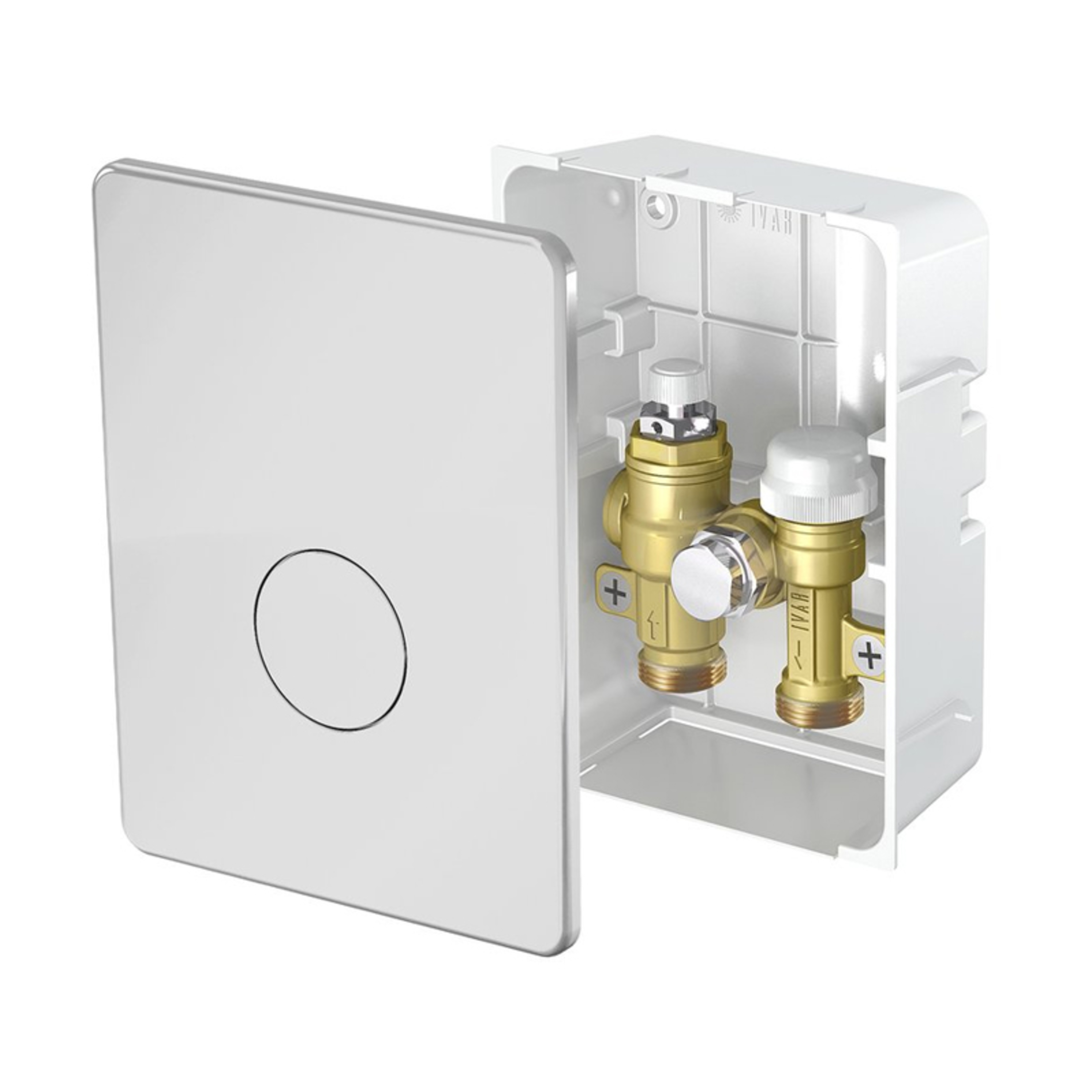 Gulvvarmeregulator, IC-Box 5, lavtemp for fjernføler, hvit