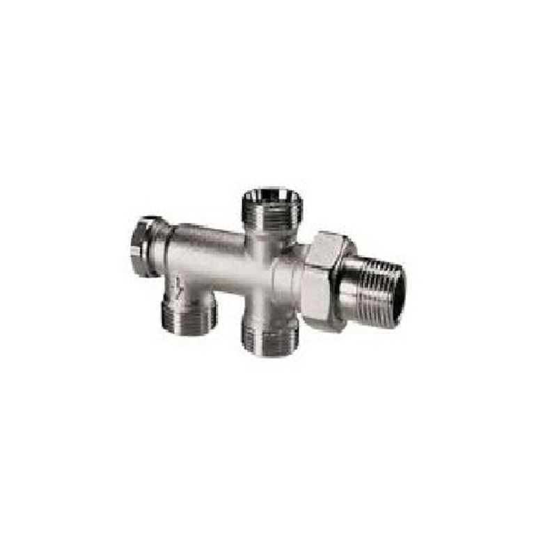 Ventilfordeler 2-r&#248;rsystem med underforbinding, M24 x DN 15