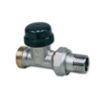 Termostatventil rett med justerbar Kv N, M24 x 1/2" utv. gjenger