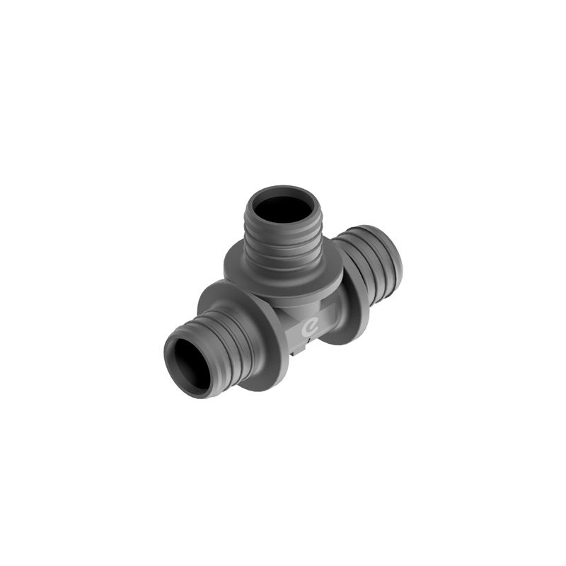 Click&amp;Safe r&#248;rfittings T-r&#248;r,  20 mm - 20 mm - 20 mm, pakke &#225; 4 stykk