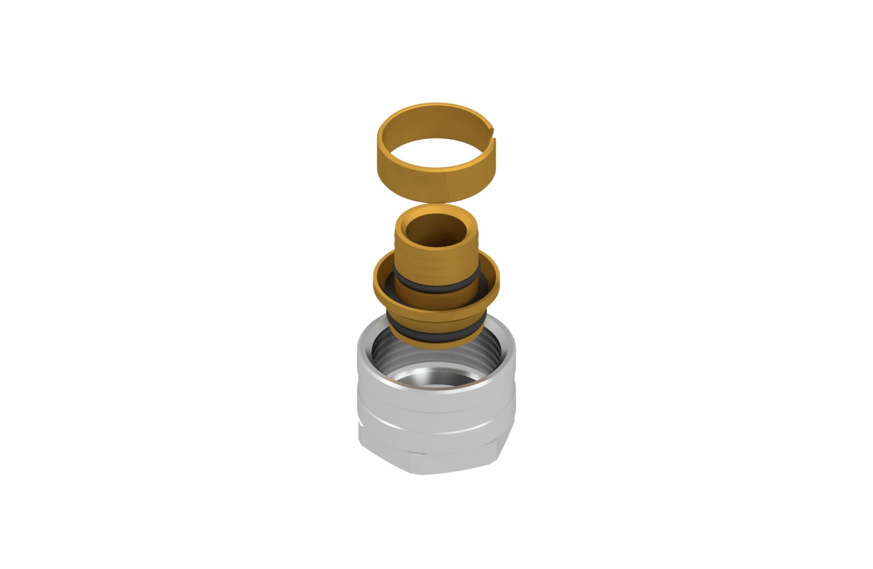 Click&amp;Safe overgang, Euroconus koblingssett for 20 mm rør