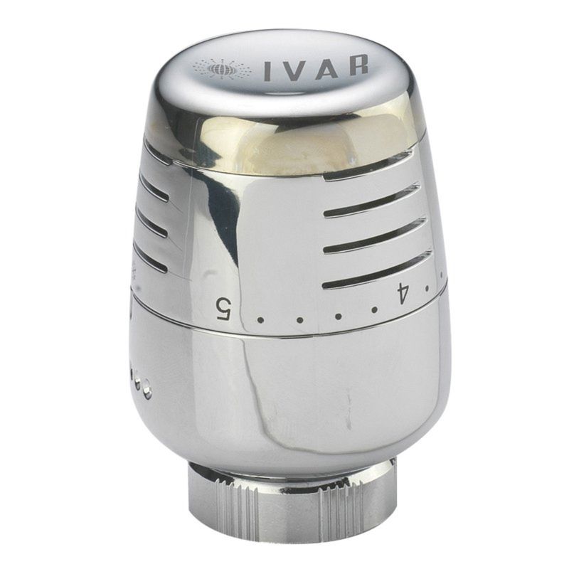 Termostathode T 5000, arb.område 6,5 - 28 C, krom