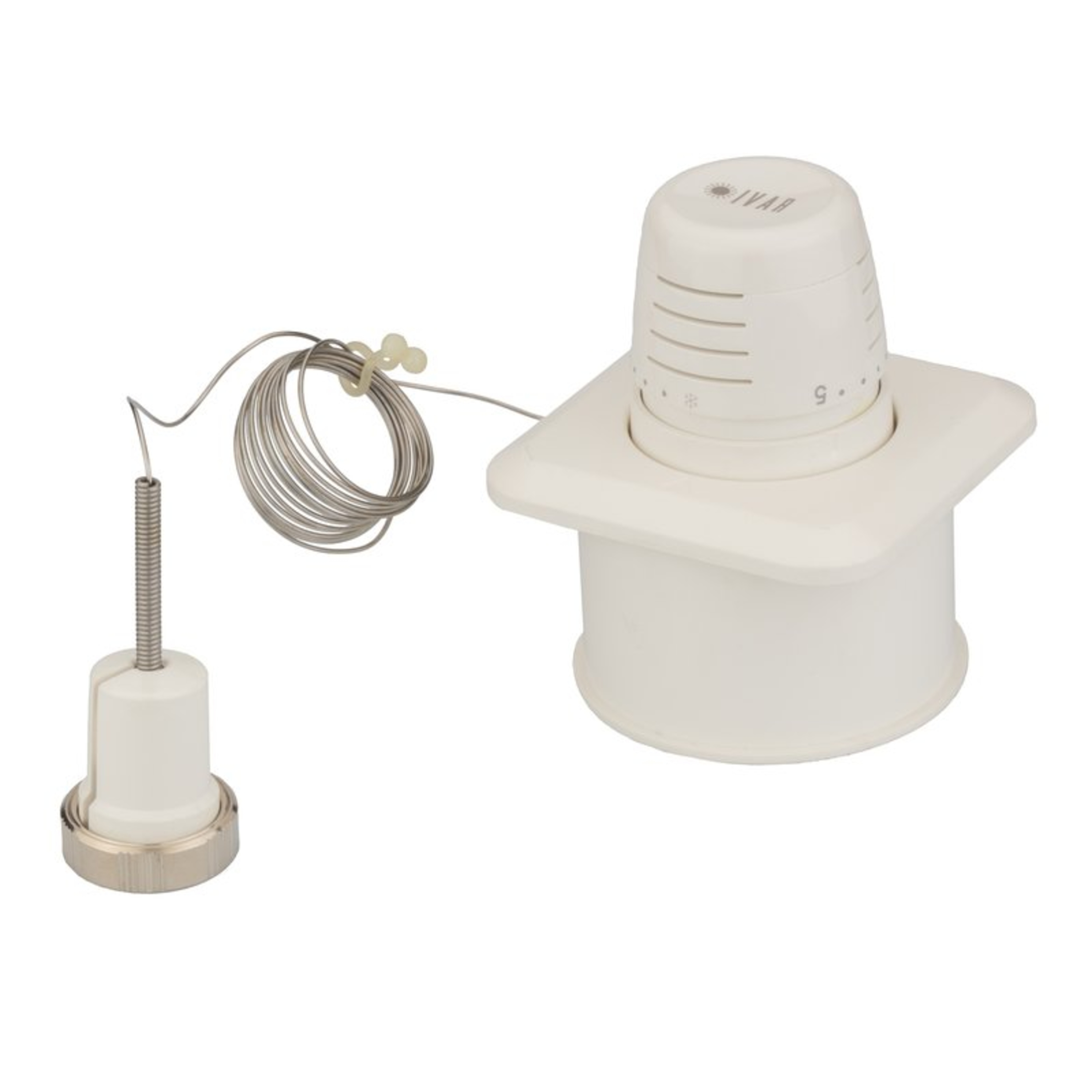 Termostathode i vegg, fjernregulator og føler 2 m