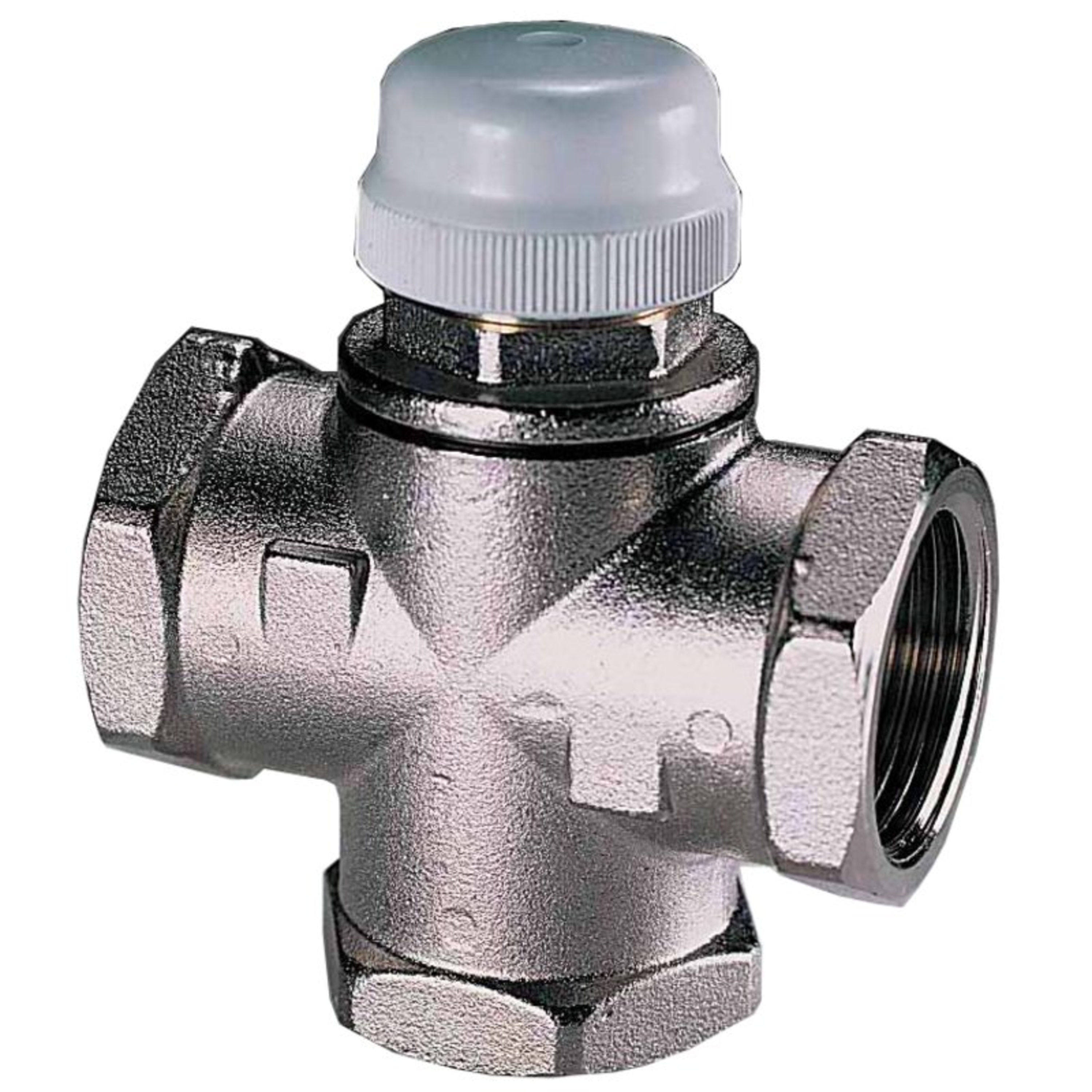 Termostatisk blandeventil med lateral blanding, 1" innv. gjenger