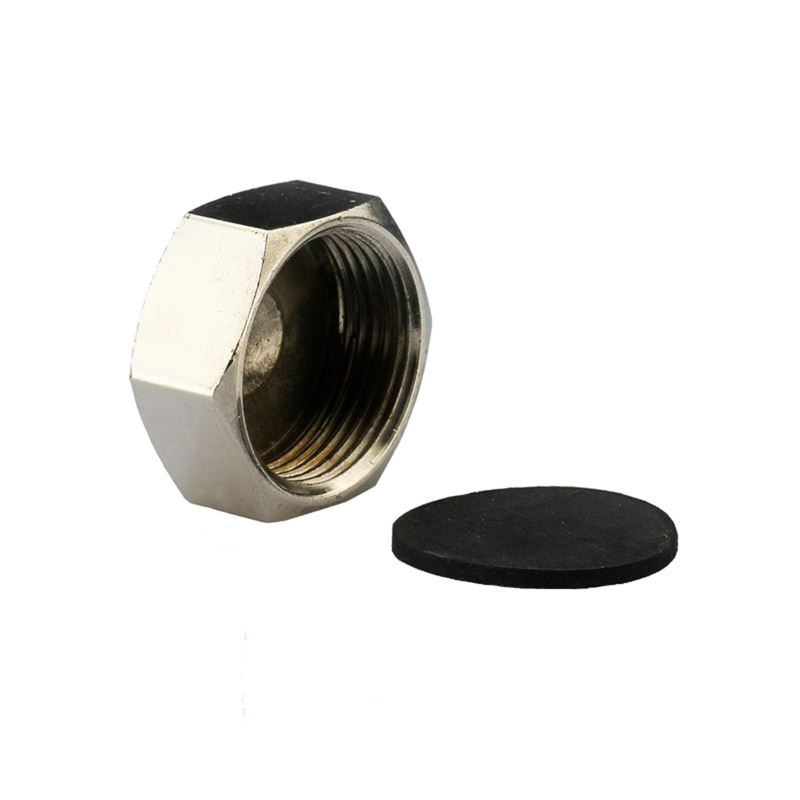 Kappe fornikl. 3/4&quot; innv. gjenger