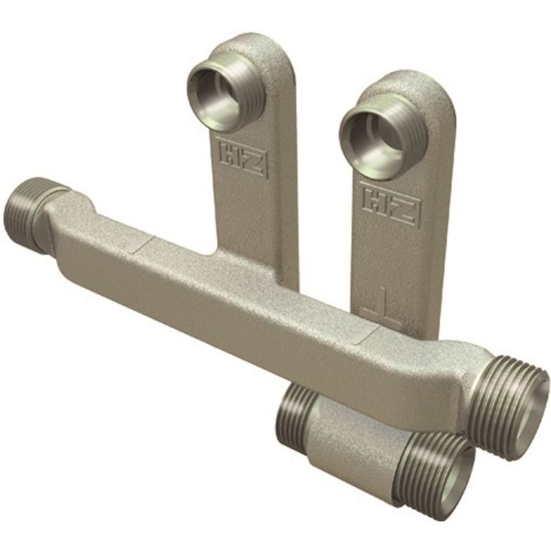 Todelt HZ radiatorkobling, EK x 1/2&quot; x EK