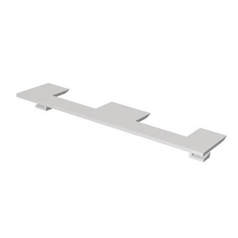 Dekkskive for røroppstikk fra rørføringslister, hvit