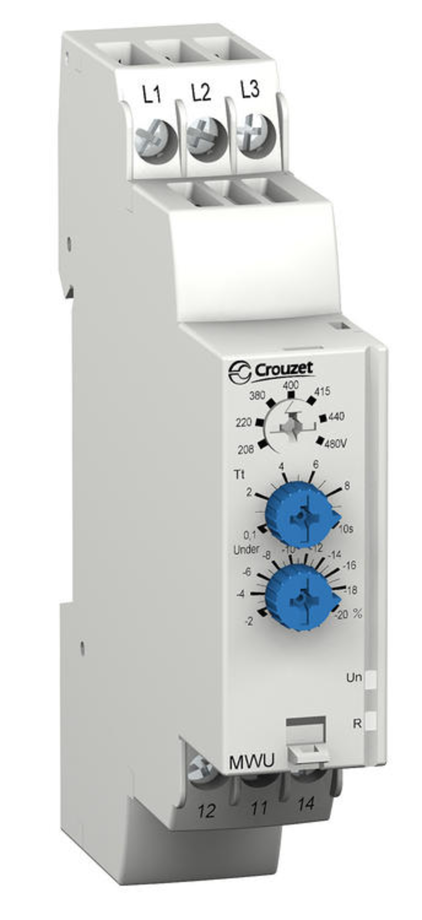 Spenningsvakt rele, 3~ 208 - 480 V