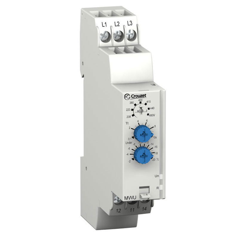 Spenningsvakt rele, 3~ 208 - 480 V