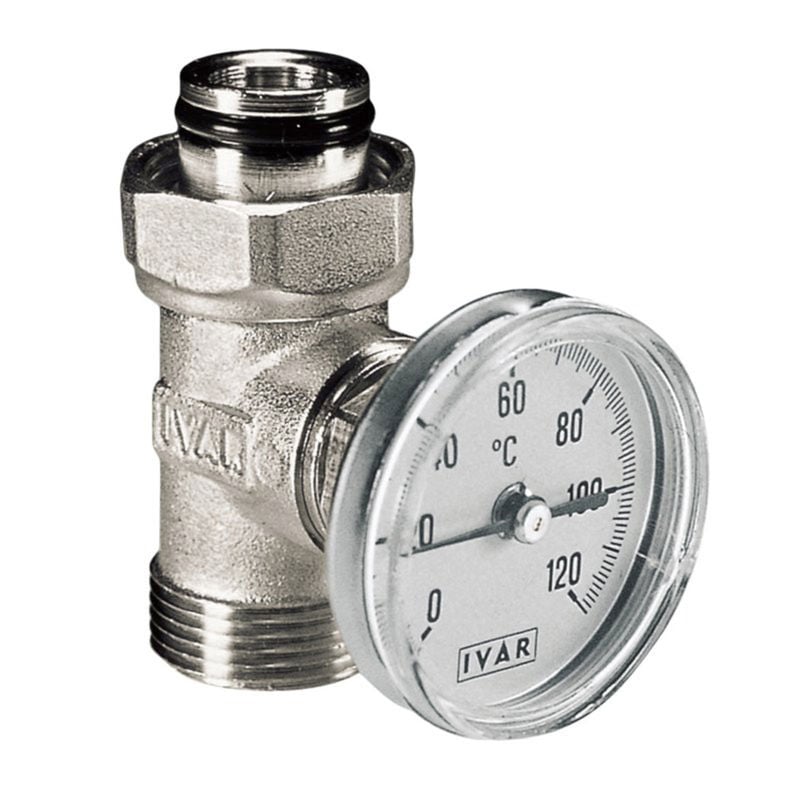 Termometer med løpende mutter, EK innv./utv. gjenger