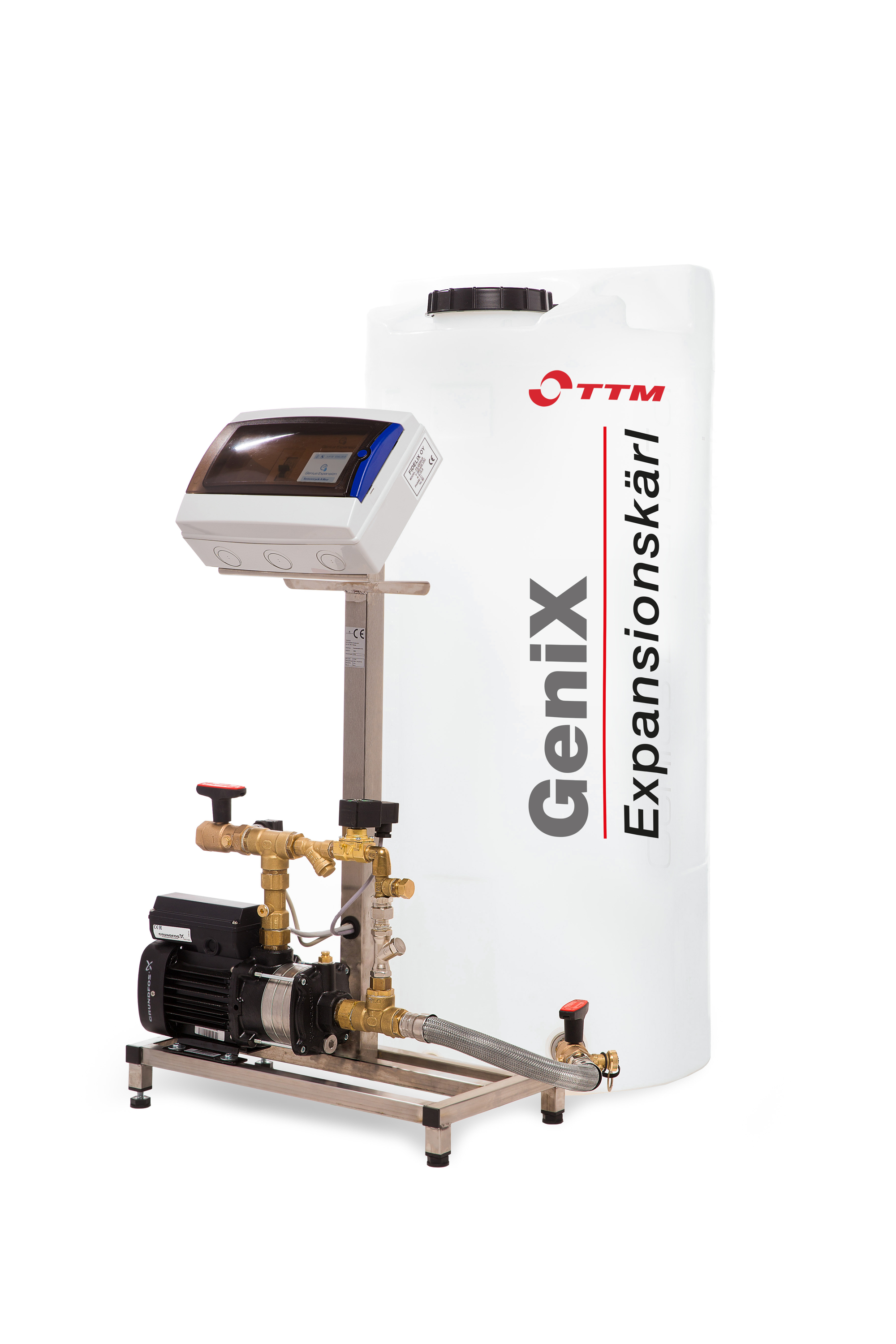 Trykkholdersystem TTM GE18 110L/4 - 110 liter 3,7 bar - G25