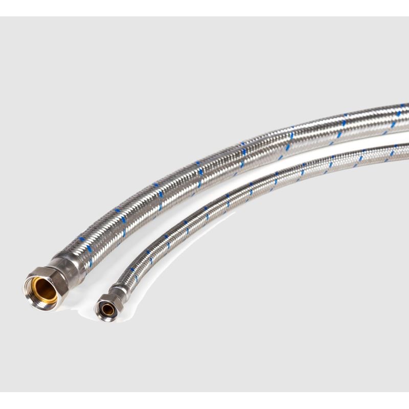 Slangesett DN15 innv. gjenger, 1000 mm (2 stk slanger, ansatser og pakninger)