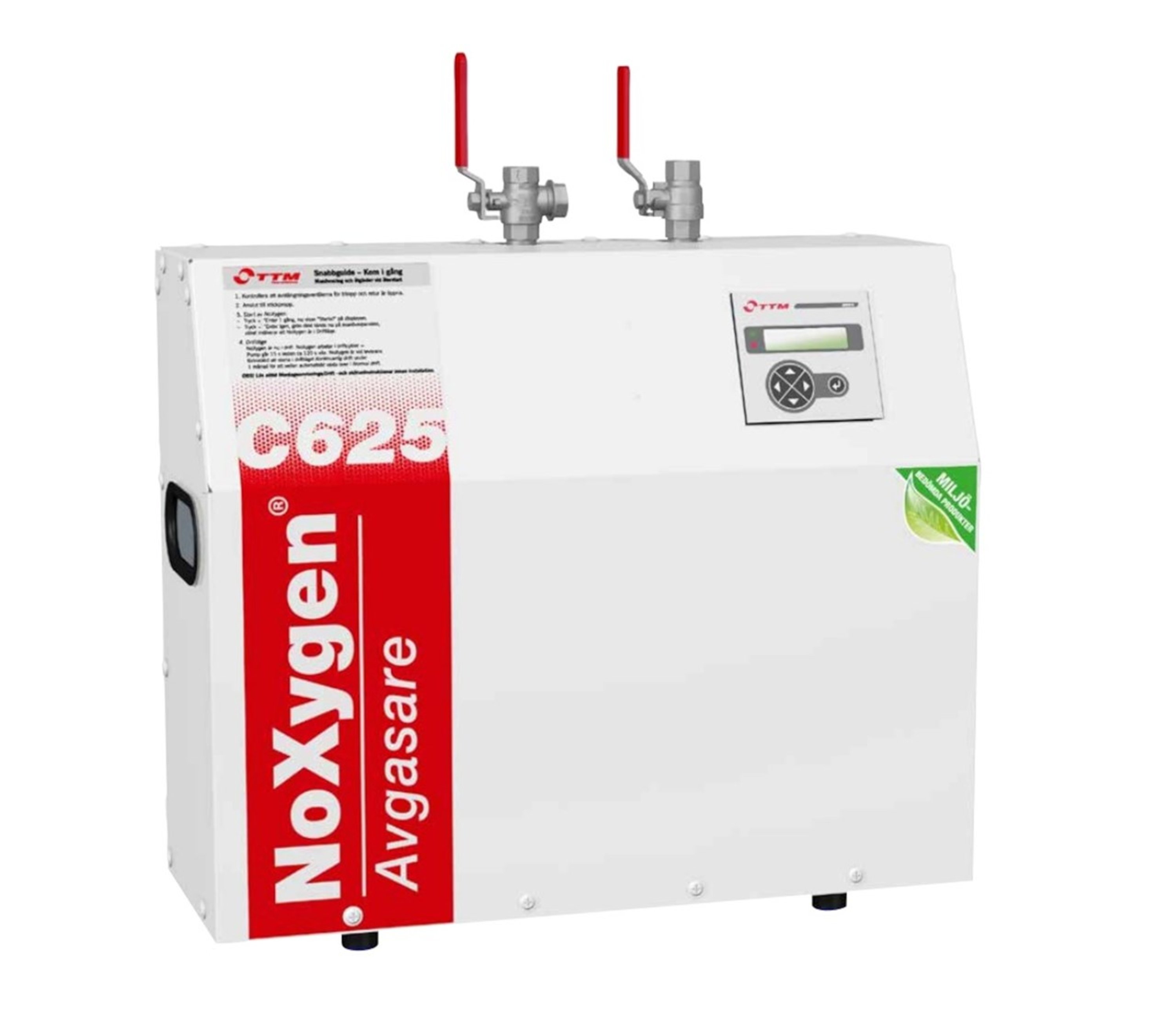 Vakuumavgasser, TTM Noxygen C625 Modbus, drift 0 til 60°C, maks 2,5 bar
