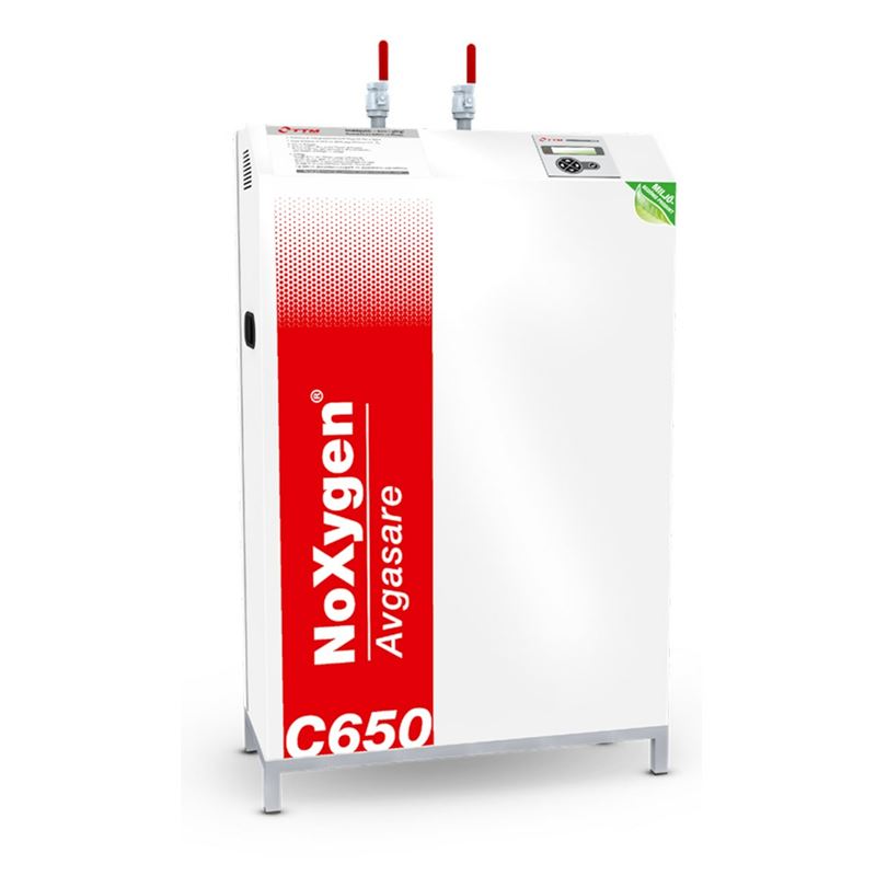 Vakuumavgasser, TTM Noxygen C650 Modbus, drift 0 til 70&#176;C