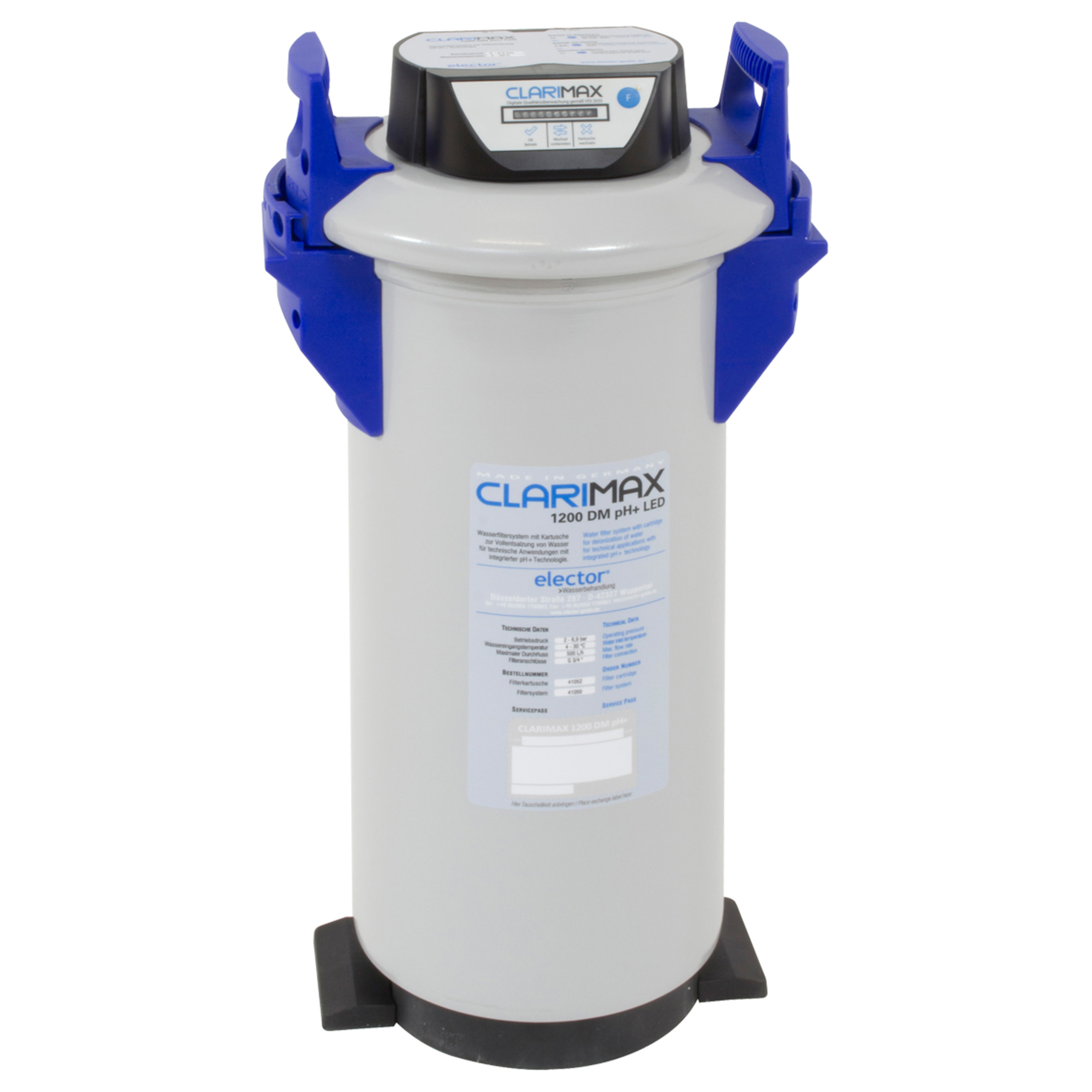 Clarimax 1200 DM vannbehandler for påfylling varmeanlegg